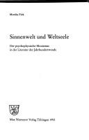 Monika Fick: Sinnenwelt und Weltseele (German language, 1993, Niemeyer)