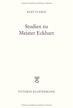 Studien Zu Meister Eckhart (German language, 2022, Vittorio Klostermann GmbH)