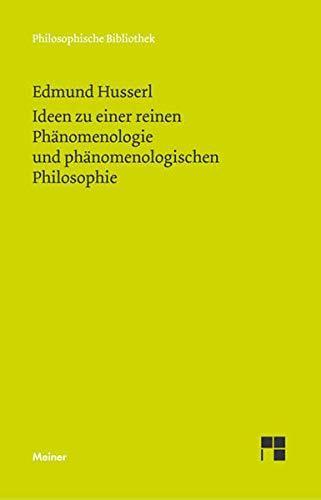 Ideen zu einer reinen Phänomenologie und phänomenologishen Philosophie Erstes Buch : Nachwort 1930 (German language, 2009)