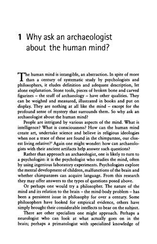 Steven J. Mithen: The prehistory of the mind (1998, Phoenix)